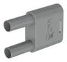 BANANA CONNECTOR, GREY, PLUG, 32A 66.4010-28