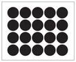 LABEL, PAPER, BLACK, 25MM MP010415