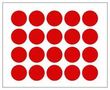 LABEL, PAPER, RED, 25MM MP010418