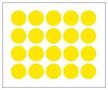 LABEL, PAPER, YELLOW, 25MM MP010420