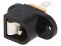 Connector: DC supply; socket; male; 500mA; straight; soldering LUMBERG NEB/J21