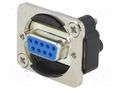 Transition: D-Sub coupler; D-Sub 9pin female,both sides; silver SWITCHCRAFT EHDB9FF