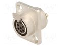 Connector: XLR mini; socket; female; PIN: 6; soldering; 1.2A AMPHENOL AG6FCRV