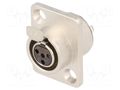 Connector: XLR mini; socket; female; PIN: 4; soldering; 5A; 0.5mm2 AMPHENOL AG4FCRV