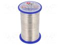Silver plated copper wires; 0.4mm; 500g; Cu,silver plated; 443m BQ CABLE SCW-0.40/500
