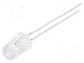 LED; pink; 5mm; 1120÷1560mcd; 30°; Front: convex; 12VDC OPTOSUPPLY OSK5DK5A31A-12V