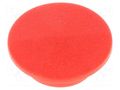 Cap; plastic; push-in; red CLIFF K21-RED