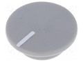 Cap; plastic; push-in; grey CLIFF K21-GREY-L