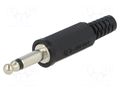 Connector: Jack 3,5mm; plug; male; mono,with strain relief LUMBERG KLS2B