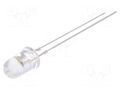 LED; white cold; 5mm; candle light effect,blinking; 5800÷7000mcd OPTOSUPPLY OS5WDK5A31A