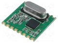 Module: RF; FM transmitter; FSK; 433.92MHz; SPI; 1.8÷3.6VDC; 20dBm HOPE MICROELECTRONICS RFM42-433-S1