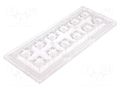 LED lens; rectangular; transparent; 50÷67°; H: 11.4mm LEDIL CS14130
