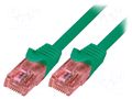 Patch cord; RJ45 plug,both sides; U/UTP; 6; stranded; Cu; 0.5m LOGILINK CQ2025U