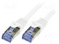 Patch cord; RJ45 plug,both sides; S/FTP; 6a; stranded; Cu; 2m; LSZH LOGILINK CQ3051S