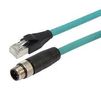 SENSOR CORD, M12 PLUG-RJ45 PLUG, 16.4FT TRG504-T4T-1M