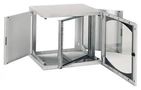 19" WALL CABINET, 15U, STEEL, LIGHT GREY NSYOPB15U6P