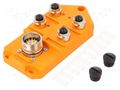 Distribution box; M12; PIN: 5; socket; 60VDC; 4A; ASBS; IP67; IN: 4 LUMBERG AUTOMATION ASBS4/LED5-4