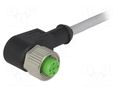 Connection lead; M12; PIN: 4; angled; 1.5m; plug; 30VAC; 4A; -25÷85°C MURR ELEKTRONIK 7000-12341-2140150