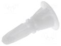 Assembly stud; polyamide; L: 6.4mm; snap fastener; Ø2: 6mm; Ø1: 4mm ESSENTRA RI-CRLCBSR-4-01