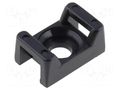 Holder; screw; black; L: 15.2mm; Width: 9.7mm; cable ties ESSENTRA RI-FTH13S-01BLK