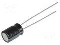 Supercapacitor; THT; 1F; 2.7VDC; ±20%; Body dim: Ø6.3x9mm; 4Ω; EDLC NICHICON JUWT1105MCD