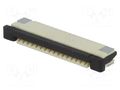 Connector: FFC/FPC; SMT; 100V; 0.5A; PIN: 16; 1mm; horizontal; 30mΩ ADAM TECH PCA-2K-16-HL-3