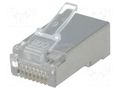 Connector: RJ45; plug; PIN: 8; shielded; gold-plated; 8p8c; 26AWG LUMBERG P129S