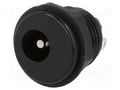 Connector: DC supply; socket; male; 1A; straight; soldering; 12VDC LUMBERG NEB/J25C