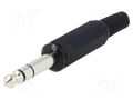Connector: Jack 6,3mm; plug; male; stereo,with strain relief LUMBERG KLS3B