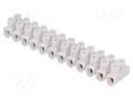 Connector: terminal block; 450V; screw terminal; Contacts: steel ELECTRO TERMINAL EKL-0S/WH