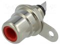 Connector: RCA; socket; female; straight; soldering; nickel plated LUMBERG BTO1R