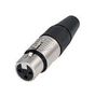 XLR CONN, RCPT, 3POS, CABLE RC3F