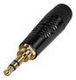AUDIO CONN, 3P STEREO PLUG, 3.5MM, CABLE RTP3C-B