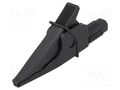 Crocodile clip; 20A; 1kV; black; max.39mm; 4mm socket CLIFF FCR79900B