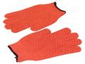 Protective gloves; Size: L; non-slip; synthetic fiber AVIT AV-13078