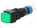 Switch: push-button; Pos: 2; SPDT; 0.5A/250VAC; 1A/24VDC; ON-(ON) ONPOW V8F-11-G