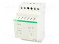 Transformer: mains; 12VA; 230VAC; 24V; 0.5A; for DIN rail mounting F&F TR-24