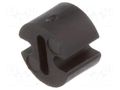 Spacer sleeve; LED; Øout: 4.5mm; ØLED: 3mm; L: 3mm; black; UL94V-2 FIX&FASTEN FIX-LEDH-3