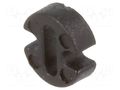 Spacer sleeve; LED; Øout: 4.5mm; ØLED: 3mm; L: 1.5mm; black; UL94V-2 FIX&FASTEN FIX-LEDH-1.5