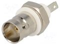 Connector: BNC; socket; female; 75Ω; soldering; ABS; 1.52÷3.2mm TE Connectivity 1-1478048-0