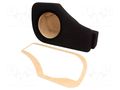 Car loudspeaker enclosure; MDF; black; 200mm; Grooving: 217mm BASSER OBGL.AUDI.11