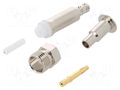 Connector: FME; plug; female; straight; crimped; for cable; 50Ω AMPHENOL RF FME6121E1ND3G550