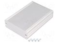 Enclosure: with panel; AKG; X: 71mm; Y: 100mm; Z: 24mm; aluminium FISCHER ELEKTRONIK AKG-71-24-100-ME