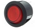 ROCKER; DPST; Pos: 2; ON-OFF; 10A/250VAC; red; neon lamp; R13; 230V BULGIN AE-R13244BNAA