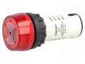 Signaller: sound; 80dB; Illumin: none; IP40; Ø22mm; max.6mm; plastic ONPOW AD16-BUZZER/24V