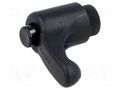 Lever; adjustable; Thread len: 10mm; Lever length: 30mm; -30÷130°C ELESA+GANTER ERX.30B-M5-C1