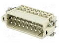 Connector: HDC; contact insert; male; 16A; 250V; Han® A; PIN: 16 HARTING 09200162613