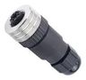SENSOR CONN, M12, PLUG, 4POS, CABLE 1200710038