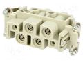 Connector: HDC; contact insert; female; 16A,80A; 400V,830V HARTING 09380062701