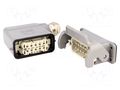 Connector: HDC; male + female; 16A; 250V; Han Kit; PIN: 10; 10+PE HARTING 10200100000